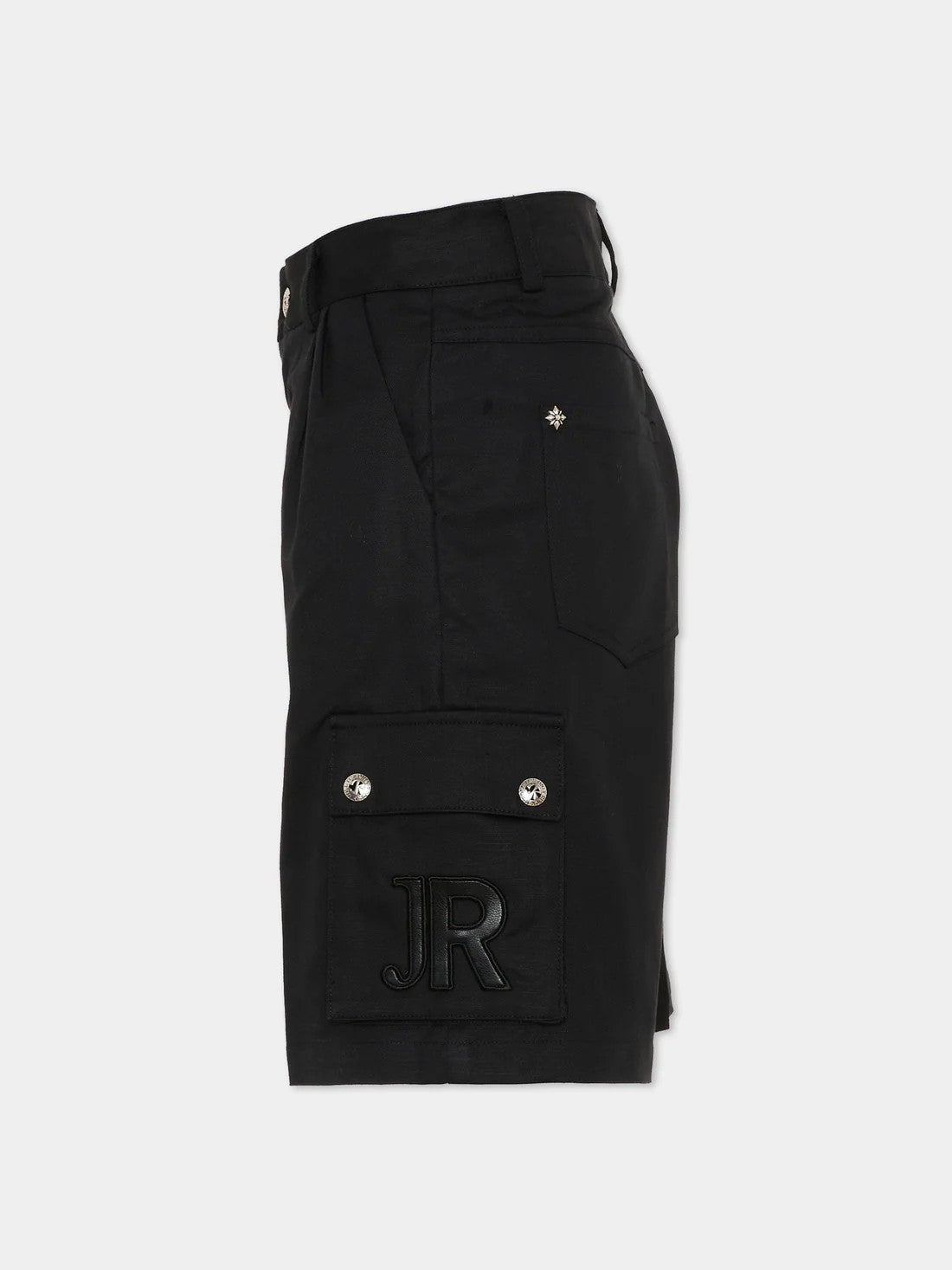 Shorts nero cargo per bambino con logo RBP26046BE BLACK RICHMOND 