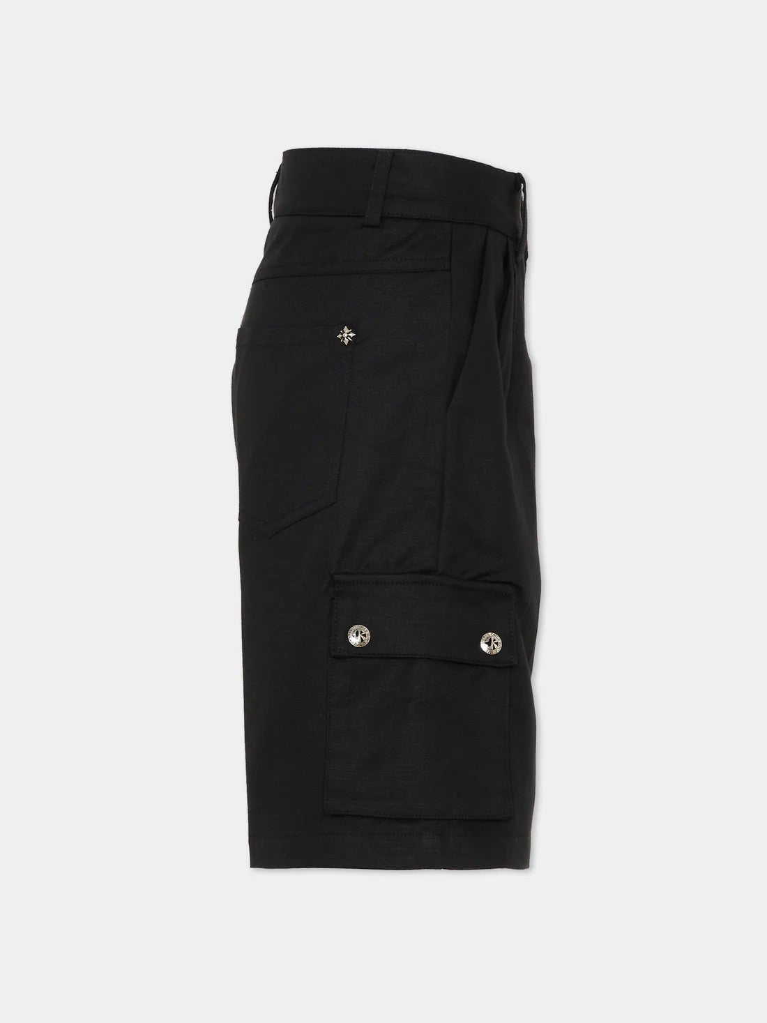 Shorts nero cargo per bambino con logo RBP26046BE BLACK RICHMOND 