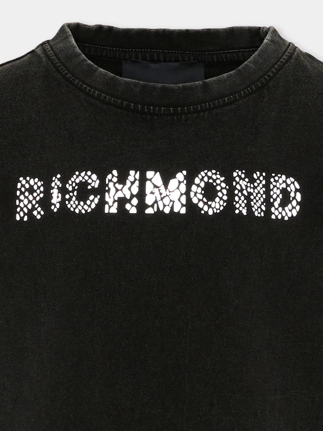 T-Shirt con logo RBP26178TS BLACK RICHMOND 