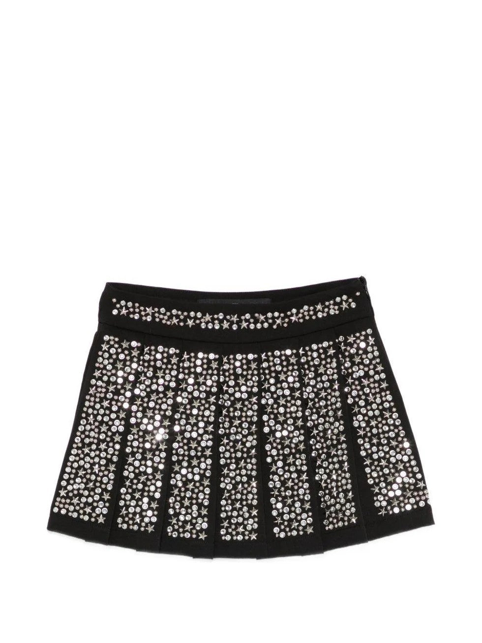 Gonna plissettata con decorazione RGP26115GO BLACK RICHMOND 