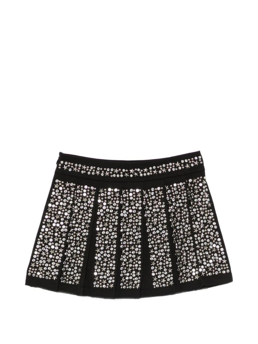 Gonna plissettata con decorazione RGP26115GO BLACK RICHMOND 