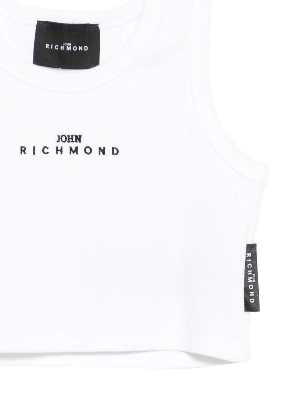 Top con logo ricamato RGP26172CN WHITE RICHMOND 