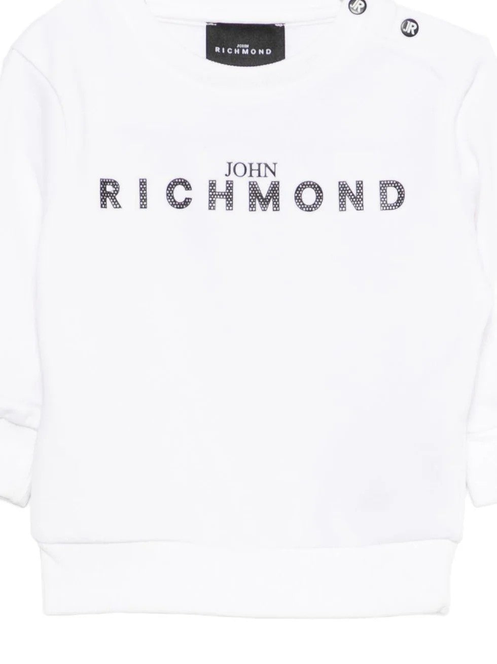 Felpa con dettaglio logo RIP26036FE WHITE RICHMOND 