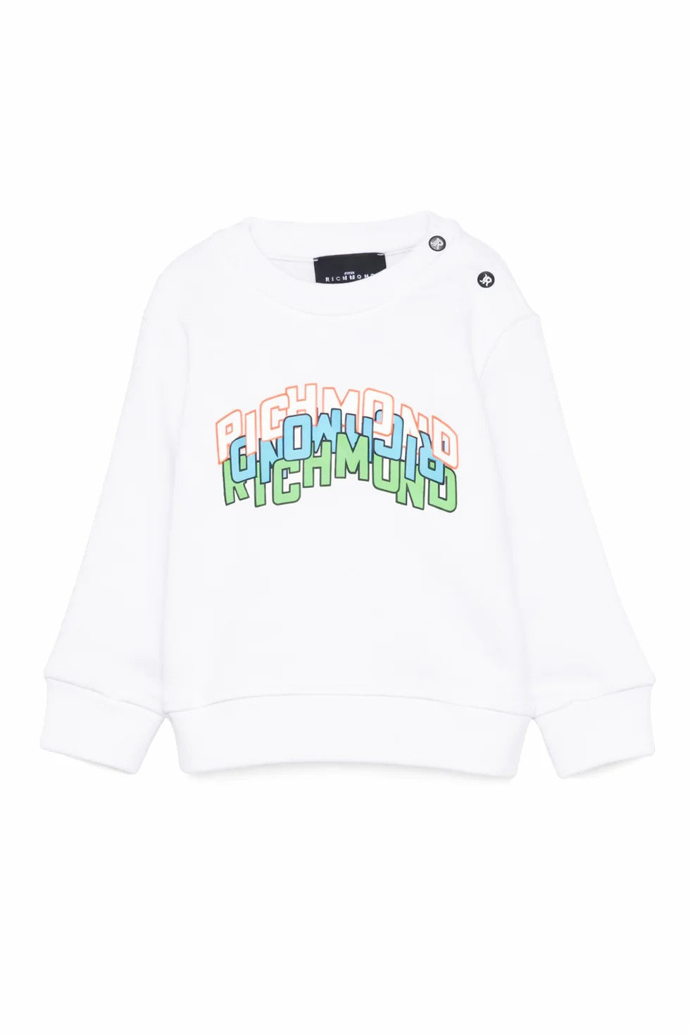 Felpa con logo sul davanti RIP26102FE WHITE RICHMOND 