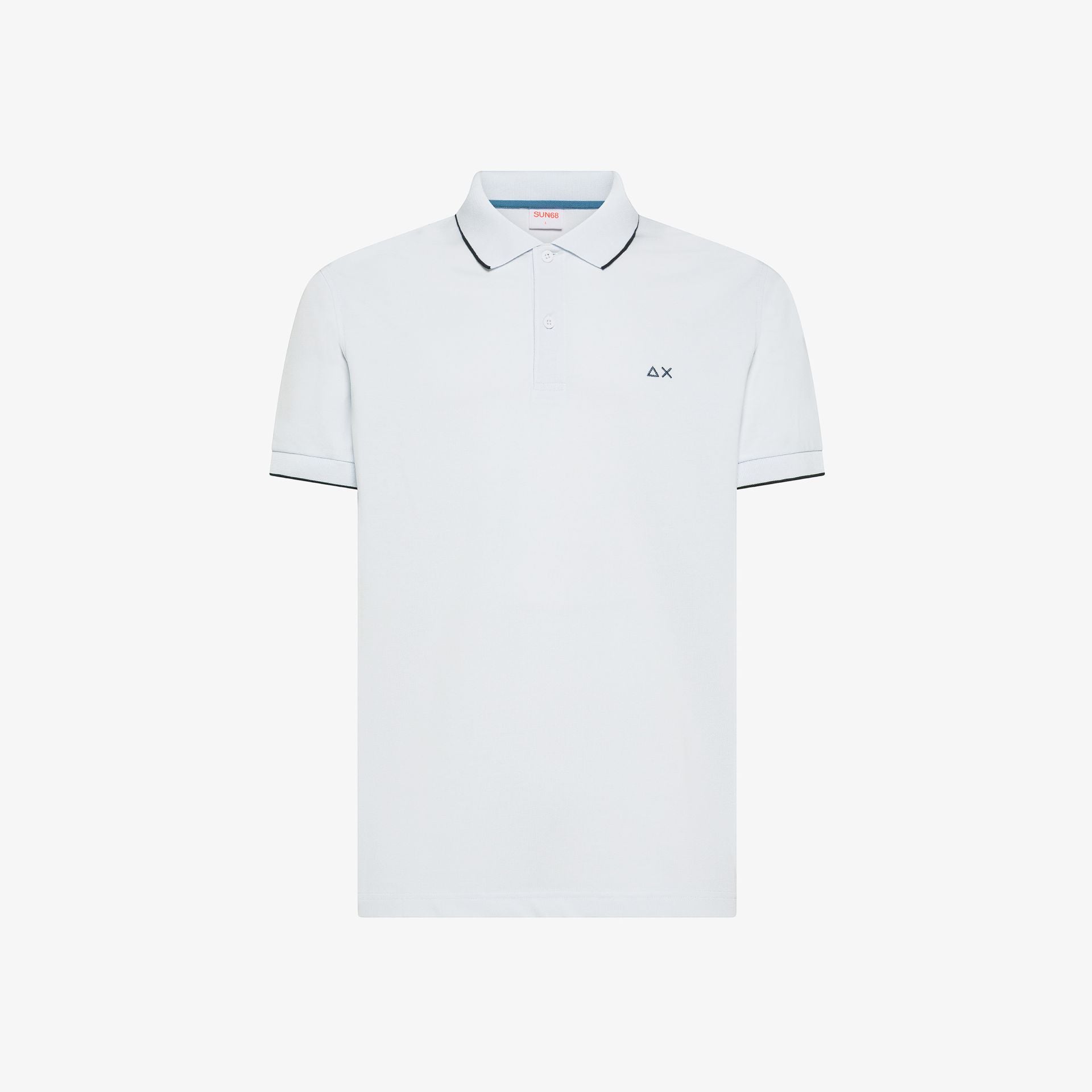 Polo con dettagli a contrasto A36111 01 SUN68 