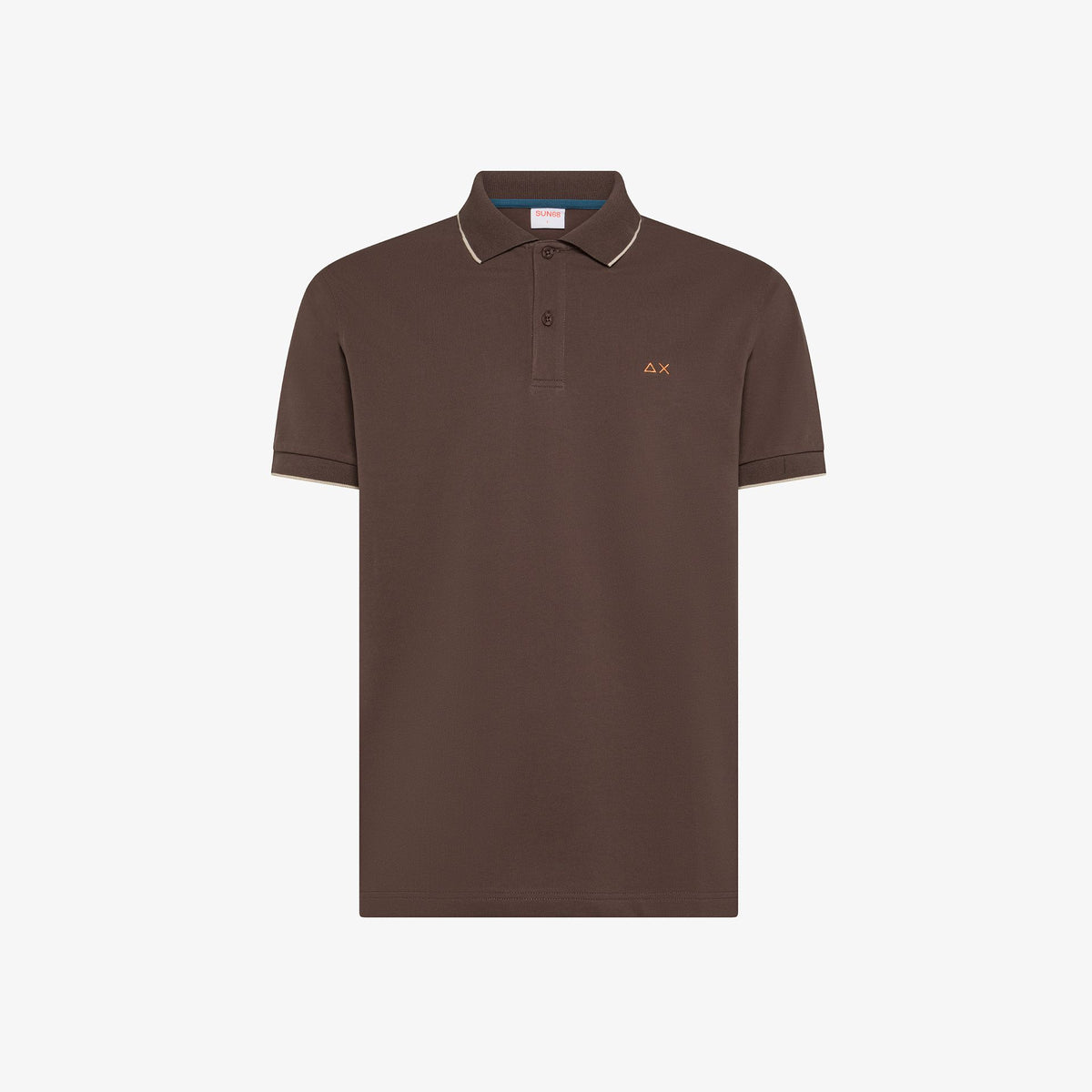 Polo con dettagli a contrasto A36111 08 SUN68 