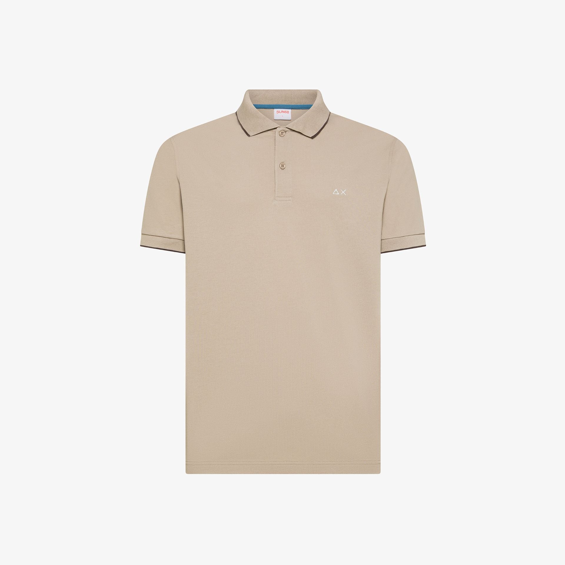 Polo con dettagli a contrasto A36111 98 SUN68 