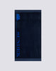 Icon jacquard beach towel with iconic logo