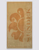 Jacquard terry towel with maxi logo