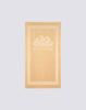 Jacquard terry towel with logo and border