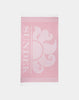 Jacquard fouta beach towel with logo