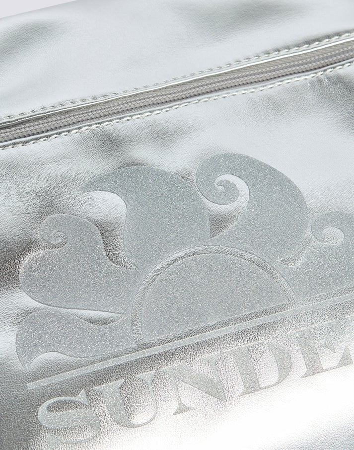 Borsa clutch laminata con logo AW416ABPU7LA 186LA SUNDEK 