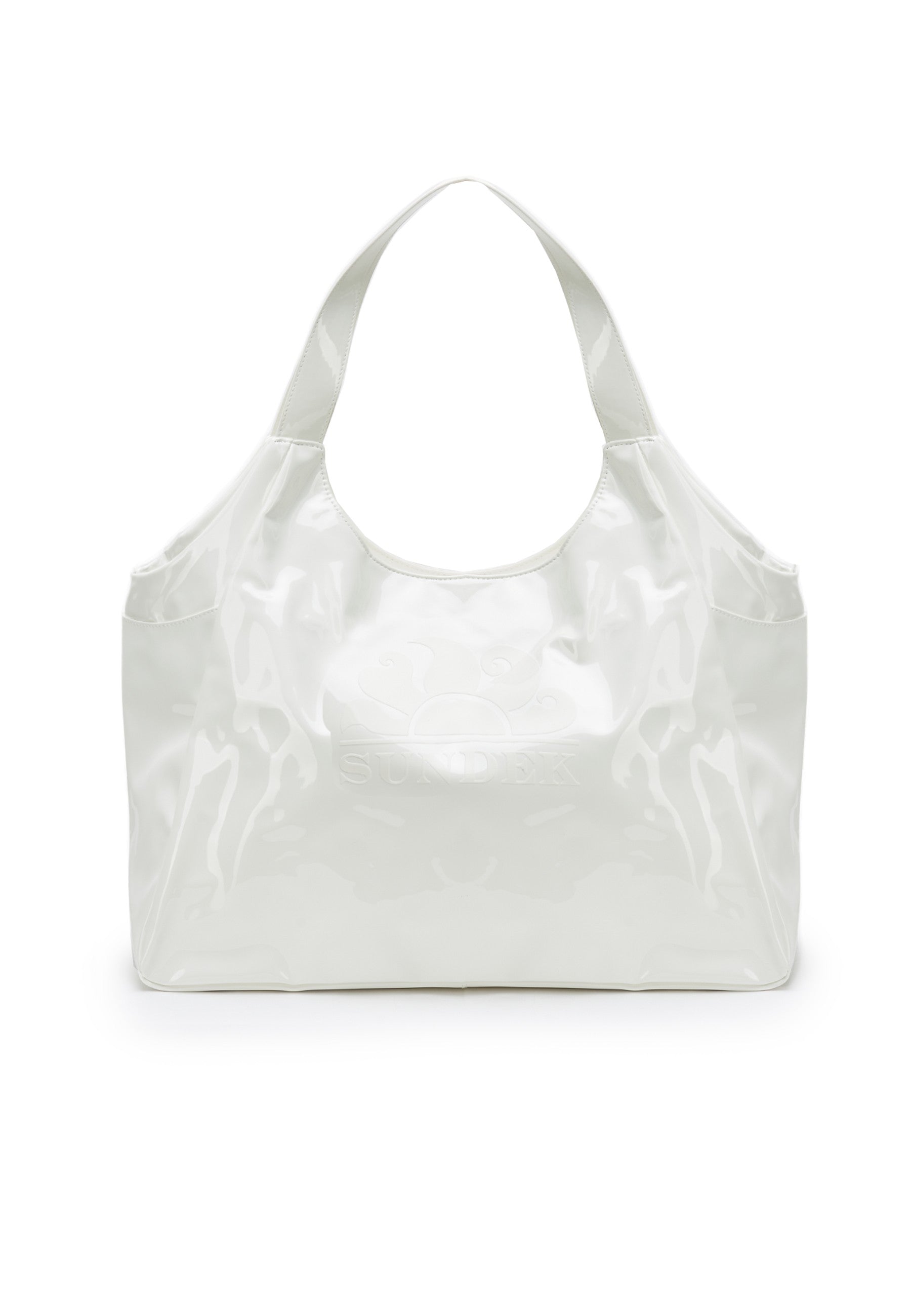 Borsa shopper laminata con logo AW417ABPV400 00601 SUNDEK 