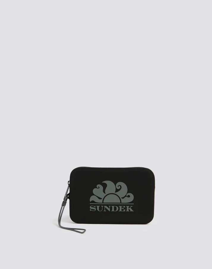 Mini pochette in gomma con logo AW748ABSL100 00402 SUNDEK 