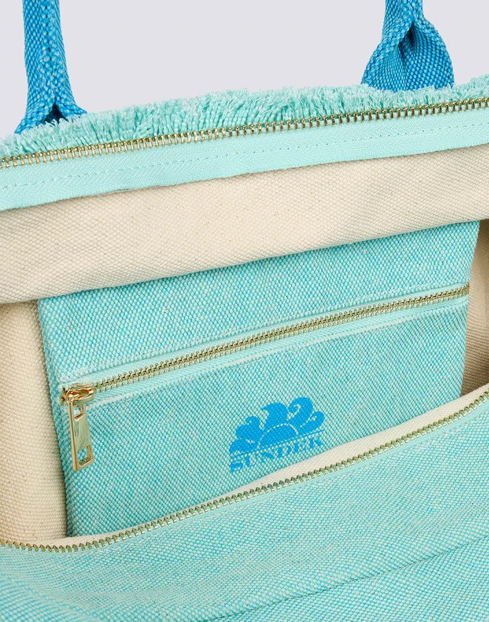Tote bag con effetto stone washed AW908ABCA600 A7301 SUNDEK 