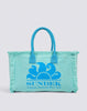 Tote bag con effetto stone washed