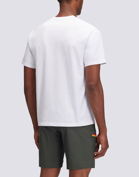 T-shirt con ricamo tricolore M666TEJS800 00601 SUNDEK 