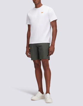 T-shirt con ricamo tricolore M666TEJS800 00601 SUNDEK 