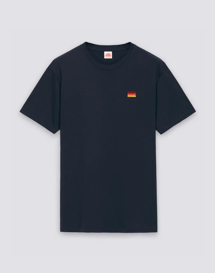 T-shirt con ricamo tricolore M666TEJS800 00701 SUNDEK 