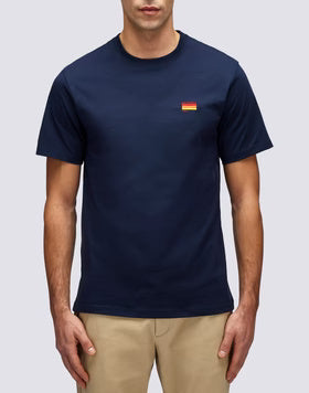 T-shirt con ricamo tricolore M666TEJS800 00701 SUNDEK 