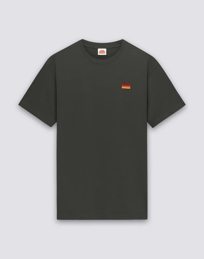 T-shirt con ricamo tricolore M666TEJS800 30201 SUNDEK 