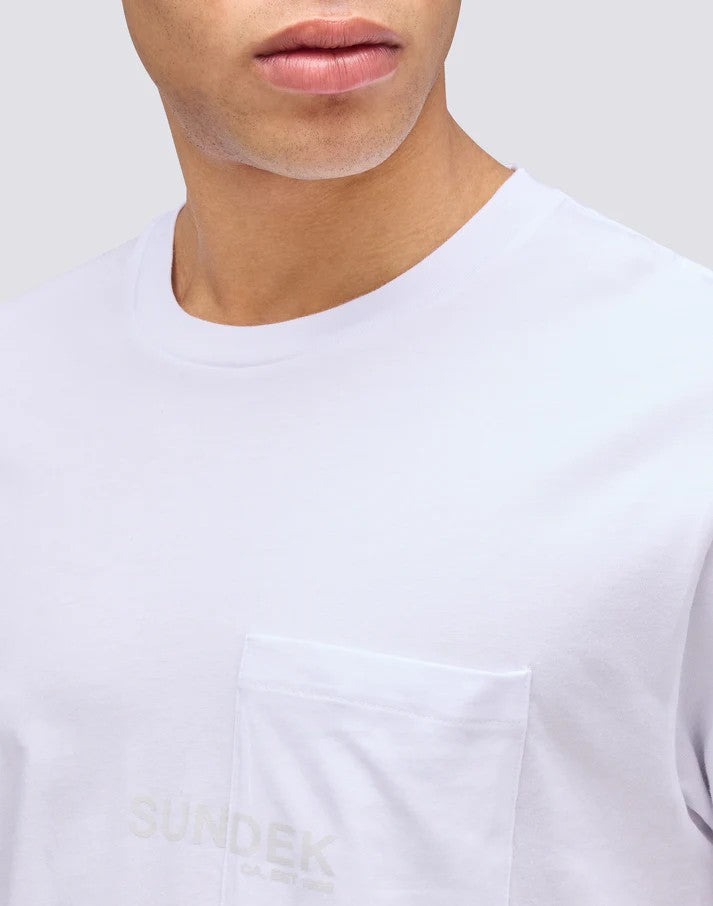 T-shirt con tasca M684TEJ7800 00600 SUNDEK 