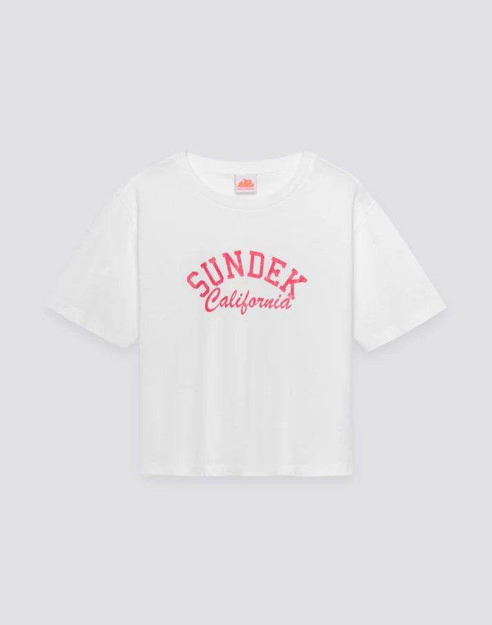 T-shirt cropped W748TEJS000 00601 SUNDEK 