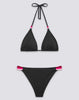 Jennifer triangle bikini top and rainbow fixed briefs