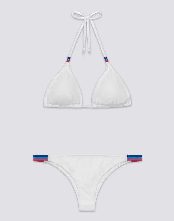 Jennifer top a trinagolo e slip fisso WB00KNL30RB 00644 SUNDEK 