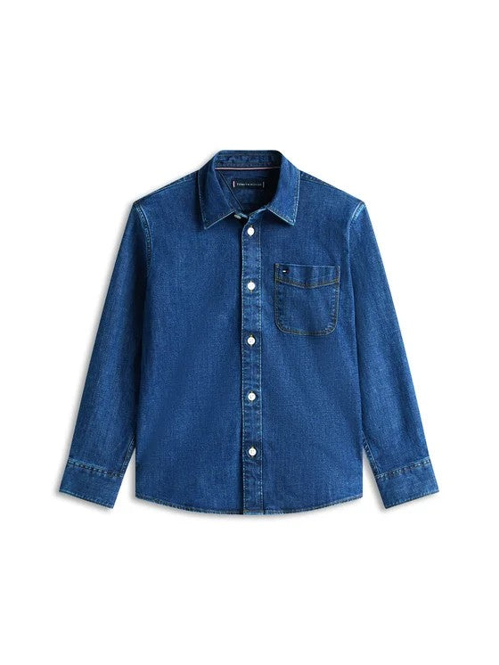 Camicia in denim KB0KB10069T 1CD TOMMY HILFIGER 