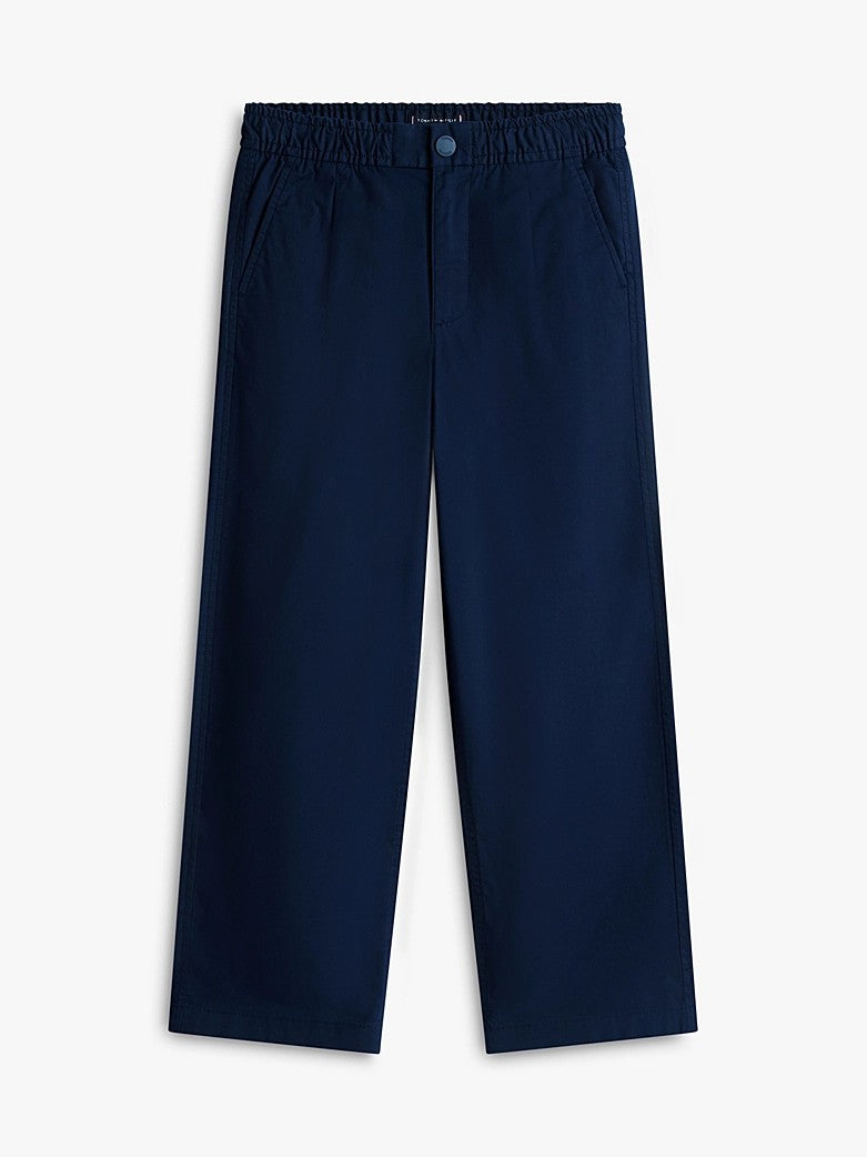 Pantaloni relaxed fit in twill con bandierina KB0KB10203J C1G TOMMY HILFIGER 