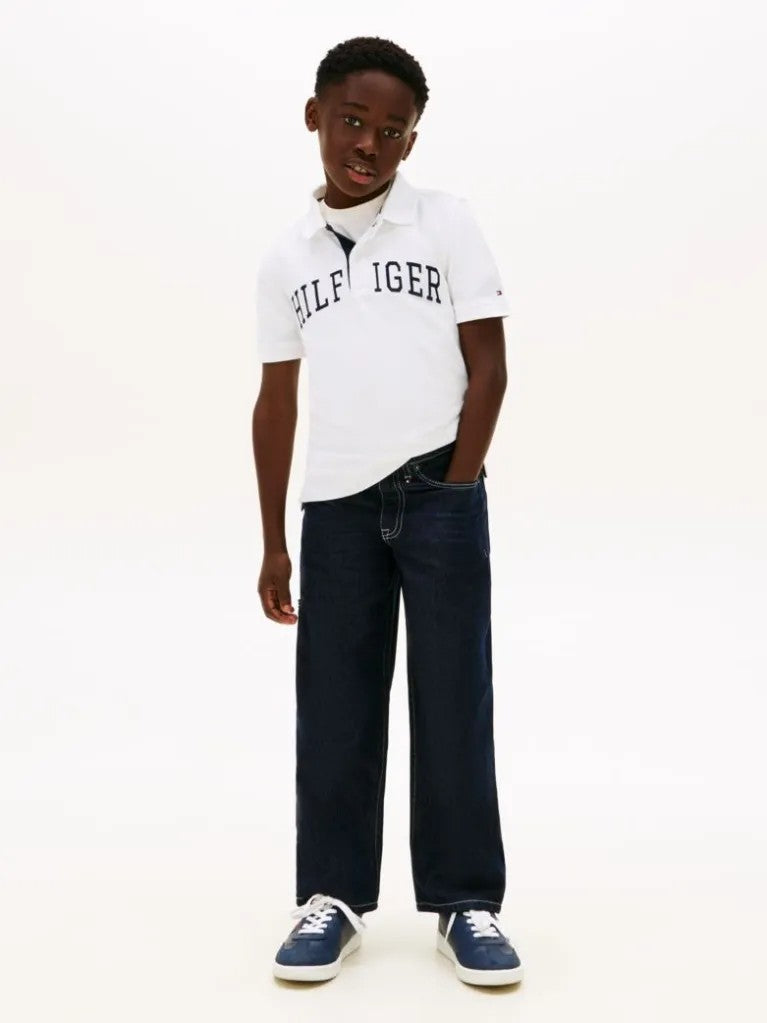 Regular fit textured polo shirt KB0KB10231J YBR TOMMY HILFIGER 