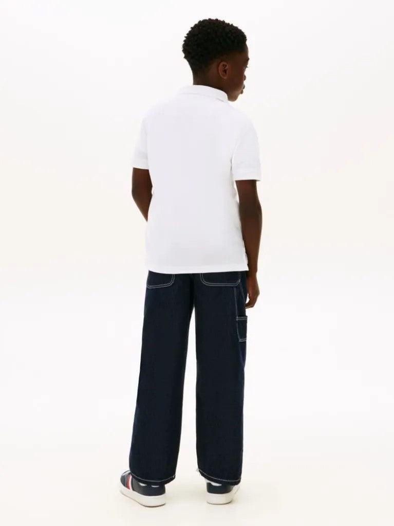 Regular fit textured polo shirt KB0KB10231T YBR TOMMY HILFIGER 
