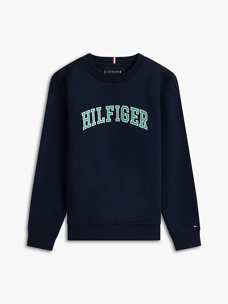 Felpa in spugna con logo KB0KB10404T C1G TOMMY HILFIGER 