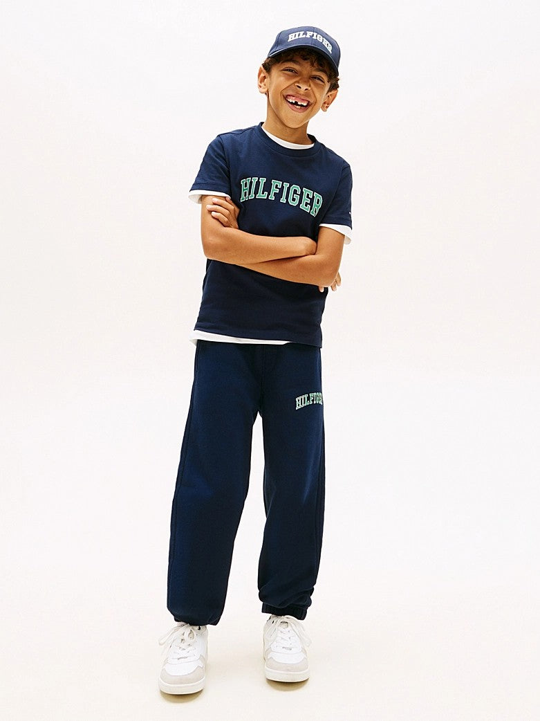 T-shirt in jersey con lgo KB0KB10420J C1G TOMMY HILFIGER 