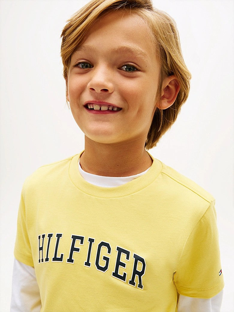 T-shirt in jersey con logo KB0KB10420J ZGP TOMMY HILFIGER 