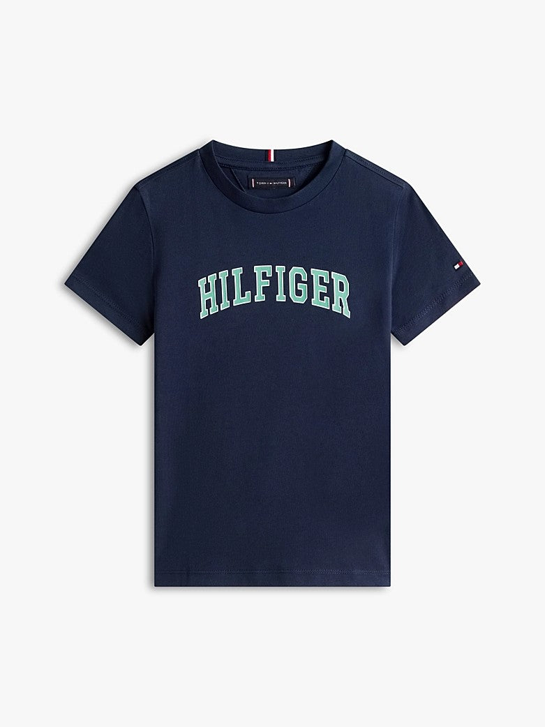 T-shirt in jersey con logo KB0KB10420T C1G TOMMY HILFIGER 