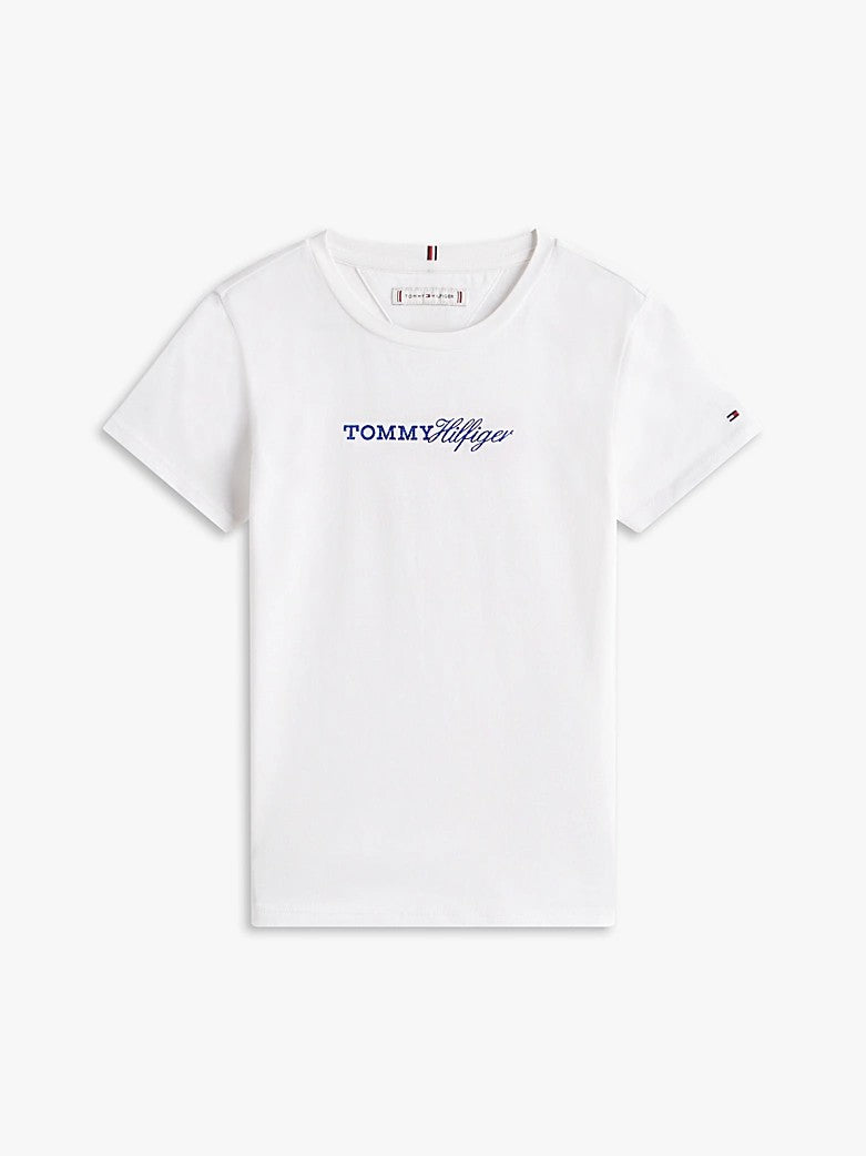 T-shirt slim fit in jersey vintage con logo KG0KG09123T YBR TOMMY HILFIGER 