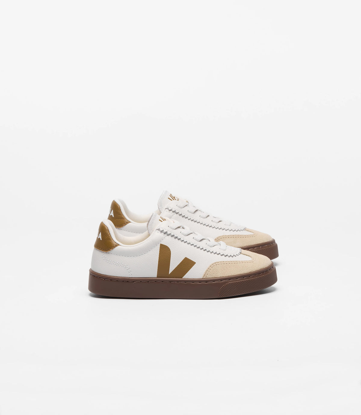 Volley Elastic Laces Leather White Almond Bark SY2021 566CA VEJA 