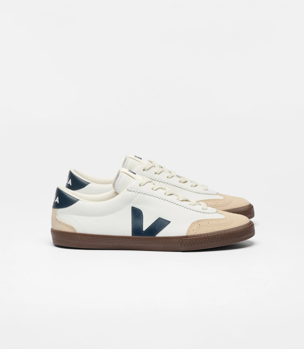 Volley Leather White Nautico Bark VO2003 531 VEJA 