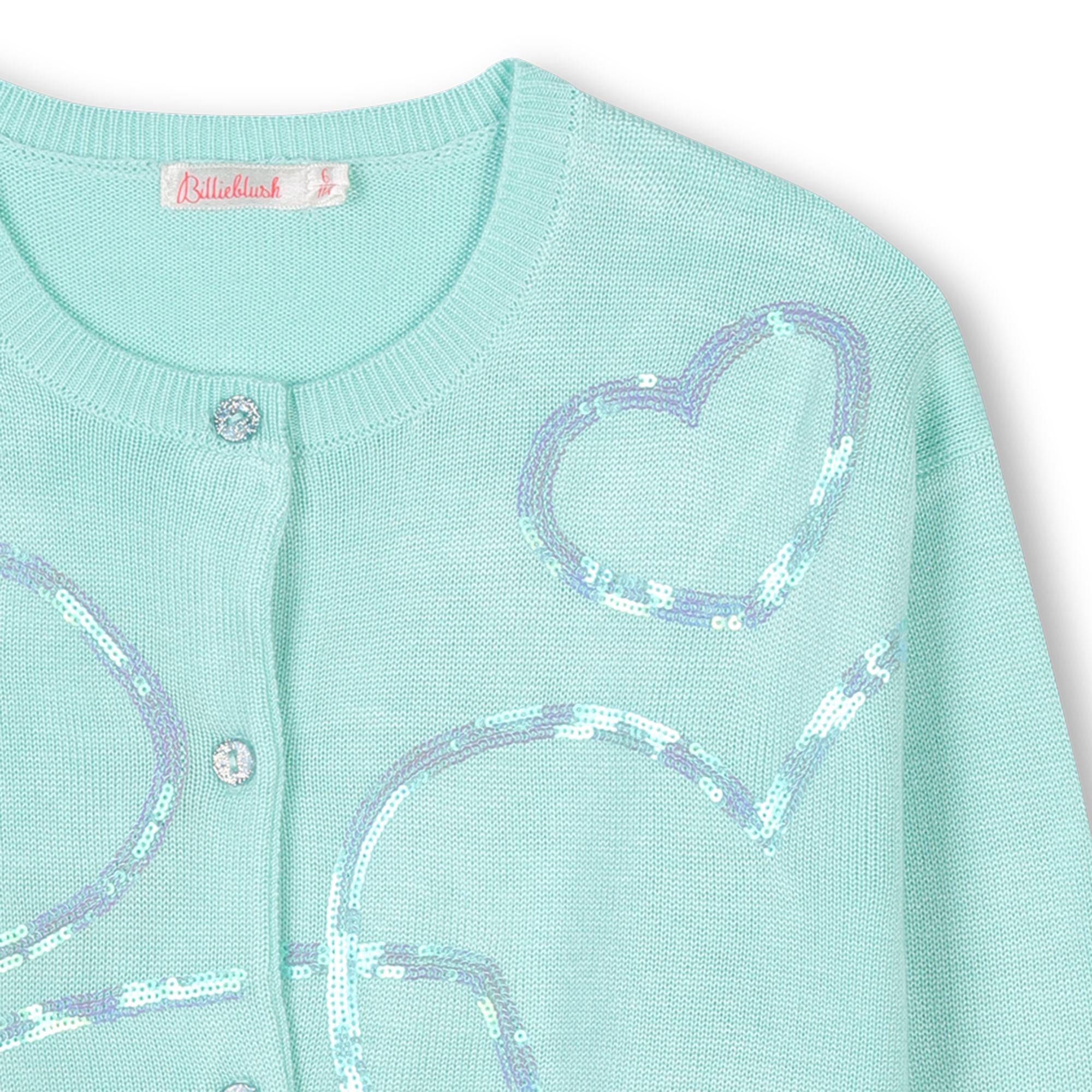 Cardigan con cuori U20883 74A BILLIEBLUSH 