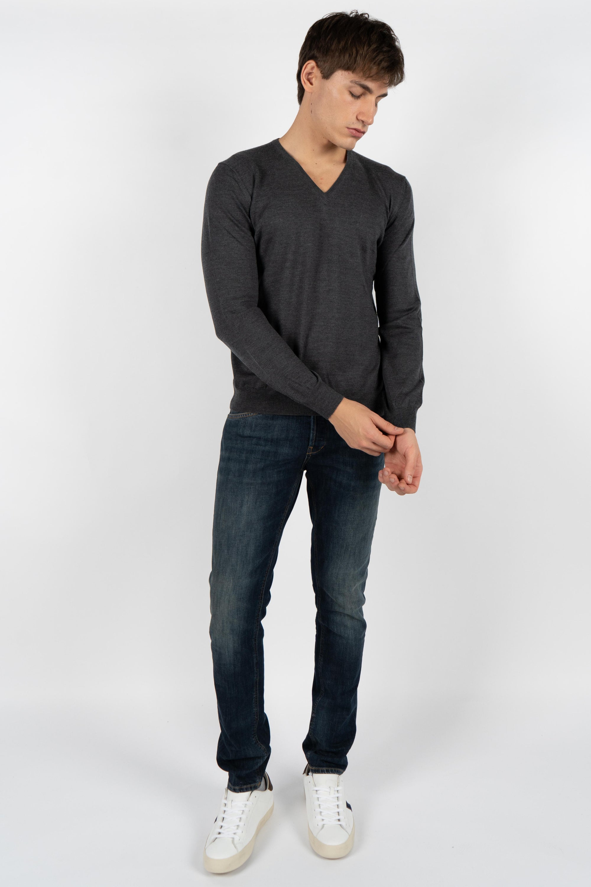 Maglia a scollo a V 55115/14290 098 GRAN SASSO 