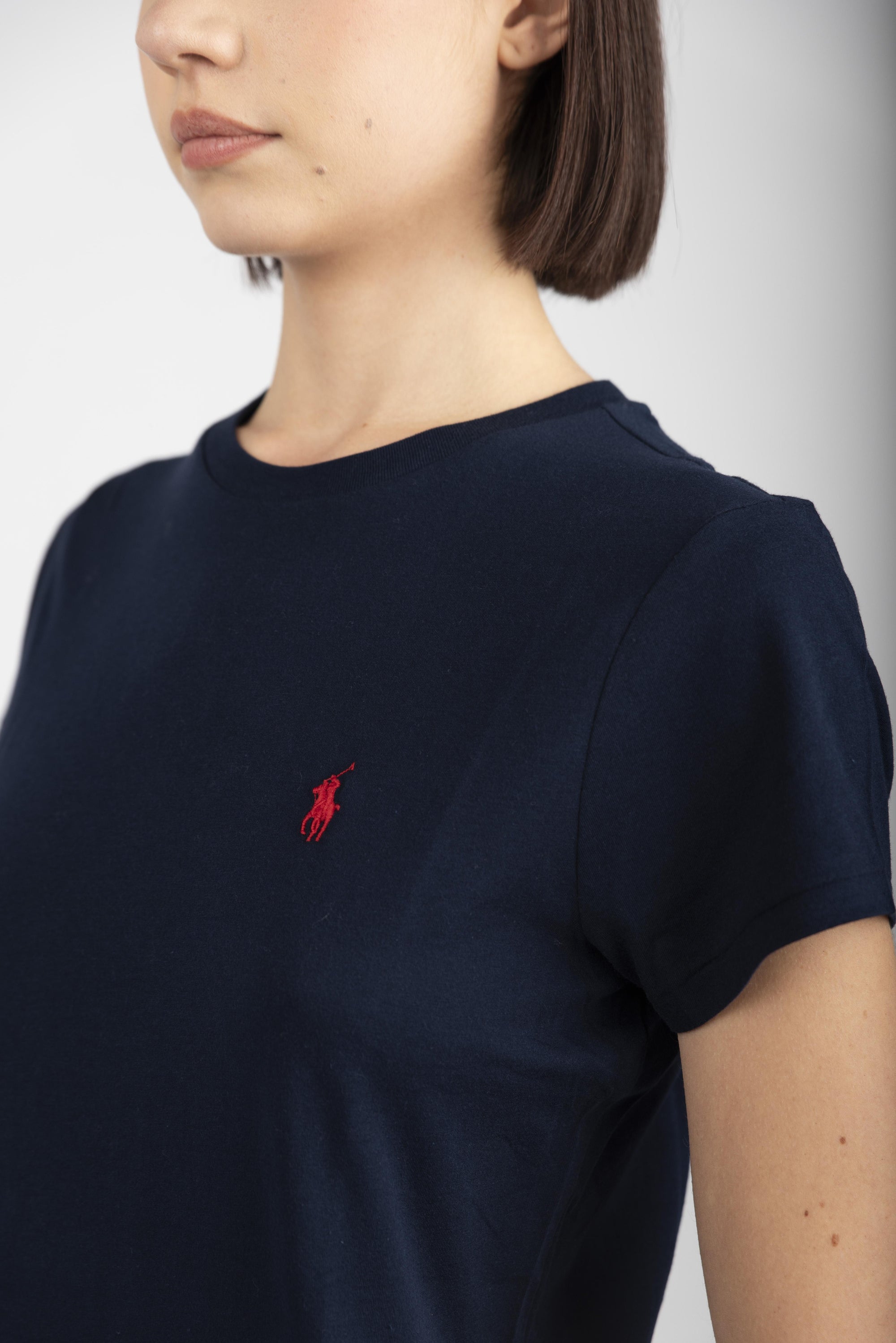 Maglia a girocollo in jersey di cotone cruise navy 211898698 006 POLO RALPH LAUREN 