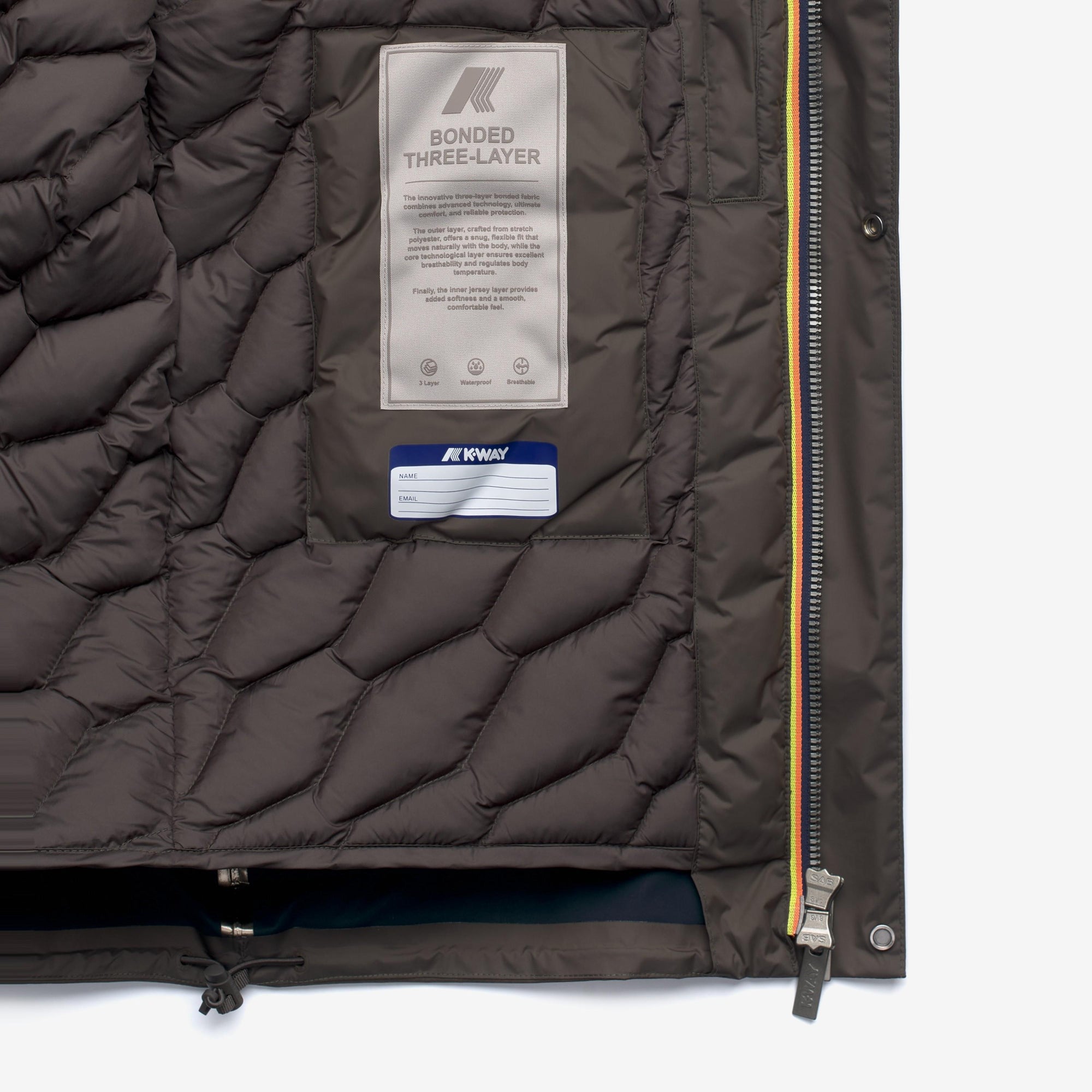 Jacken bonded padded K7132BW B38 K-WAY 