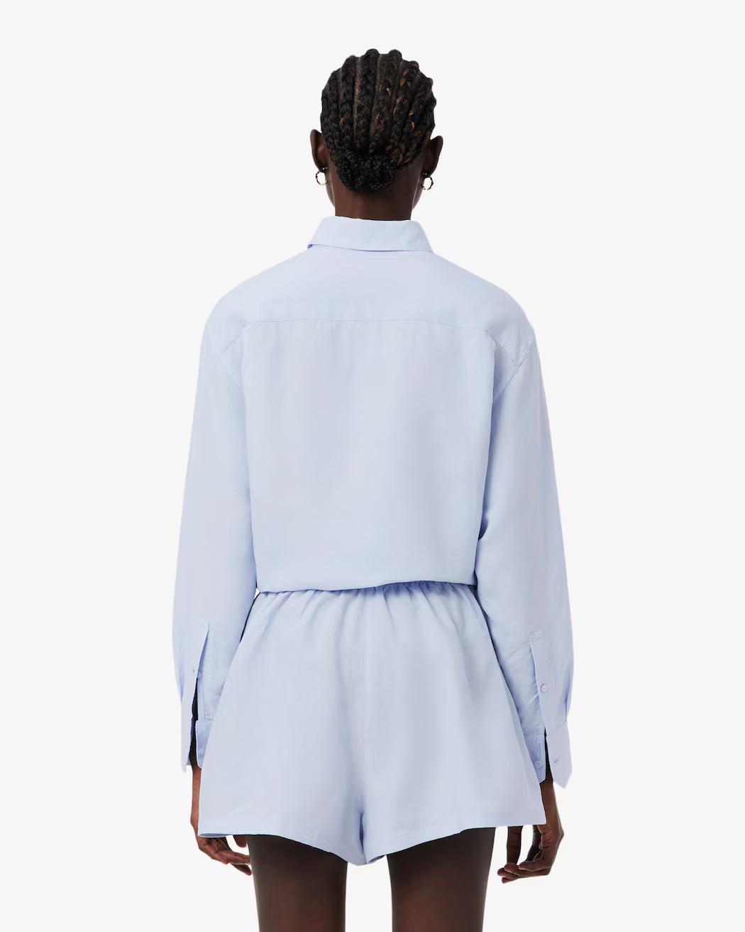 Camicia oversize in misto lino CF1429 J2G LACOSTE 