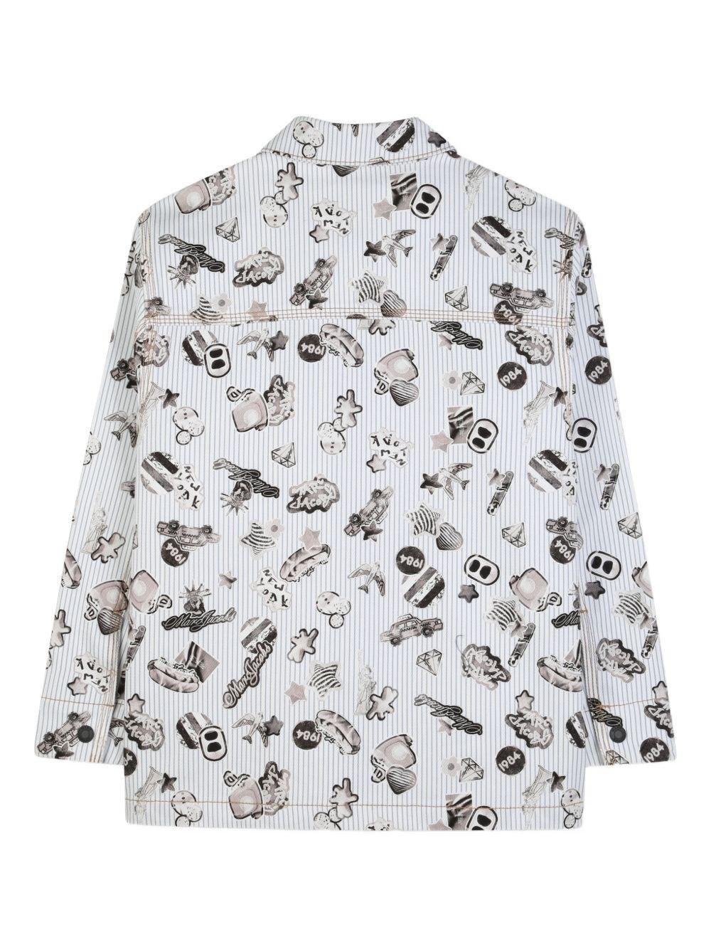 Giacca con grafica all-over W60789 80BA MARC JACOBS 