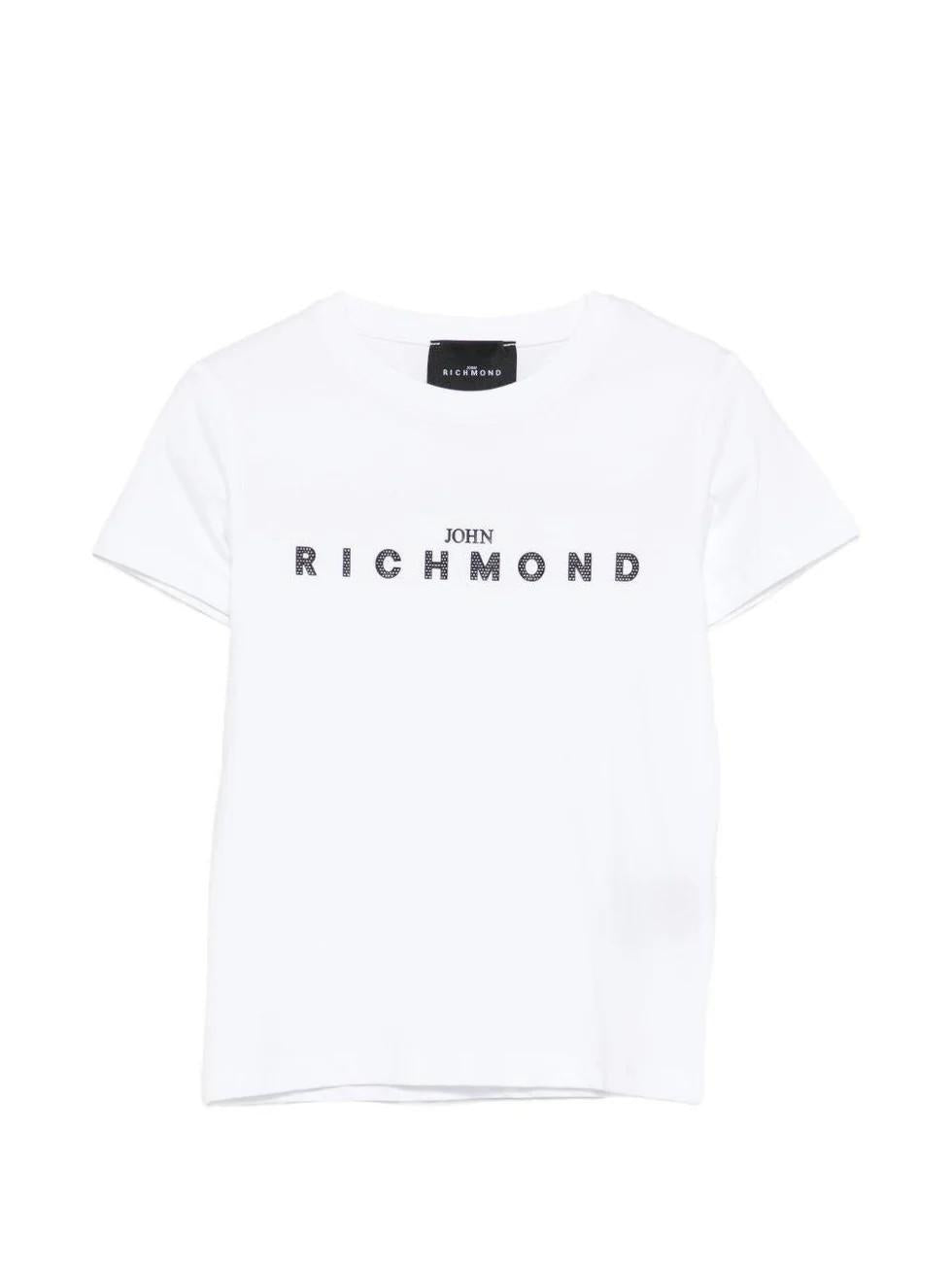T-shirt con dettaglio logo RBP26008TS WHITE RICHMOND 