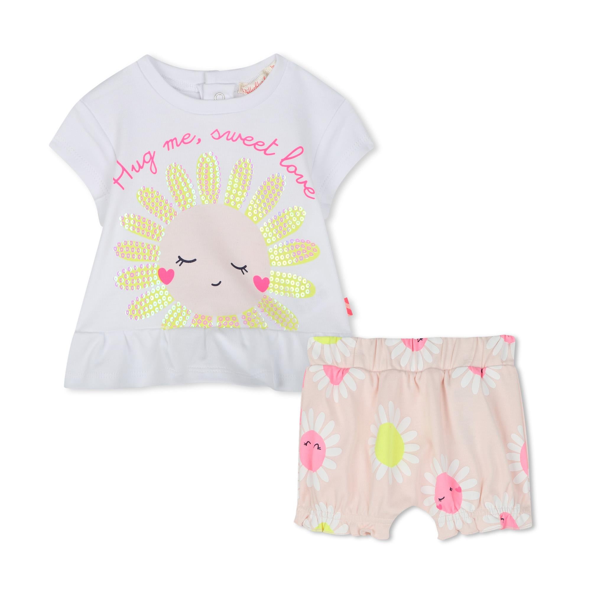 Completo t-shirt e shorts U21081 N34 BILLIEBLUSH 