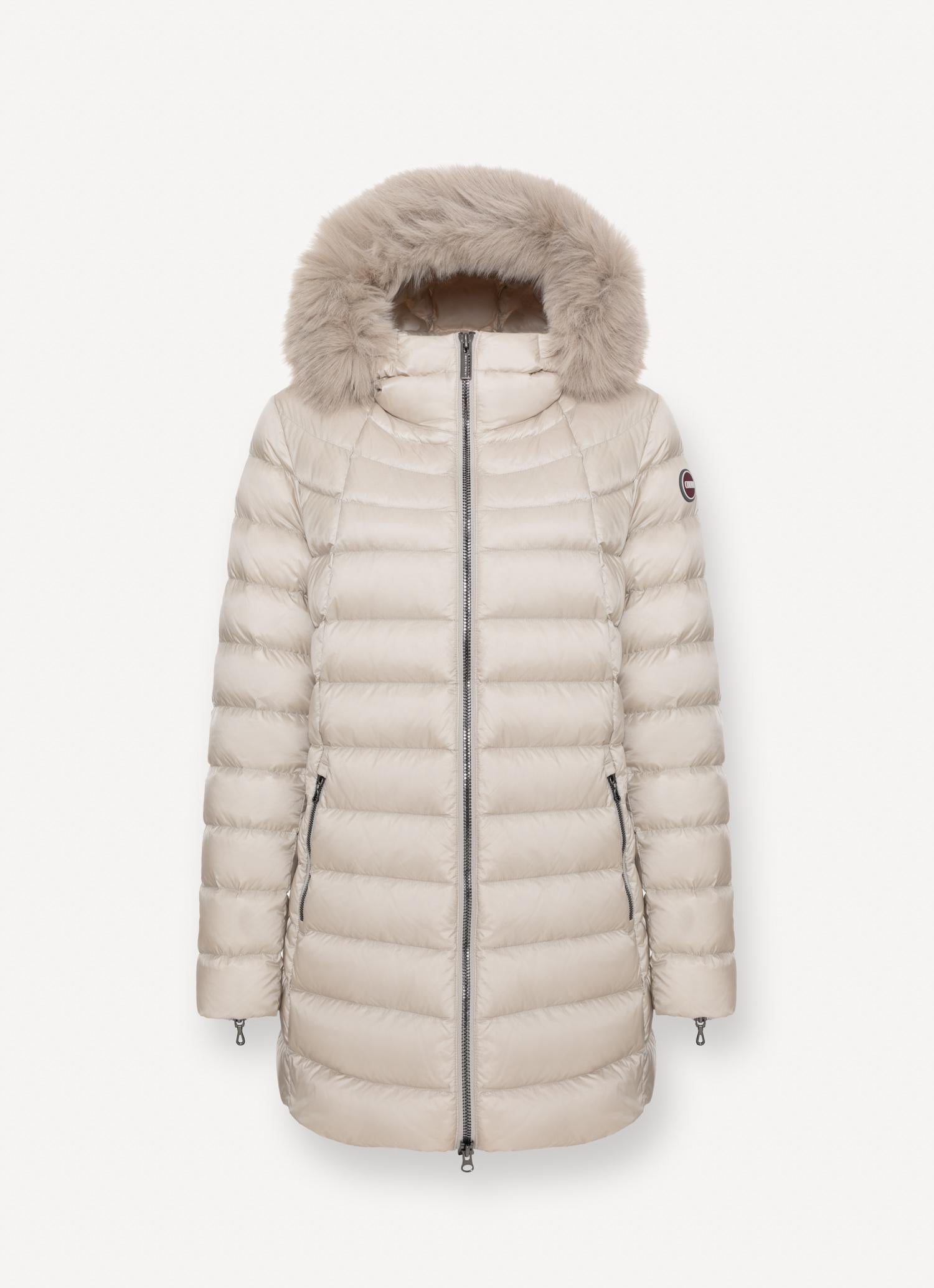 Piumino a trapezio con pelliccia 2233E2YO 16 COLMAR 