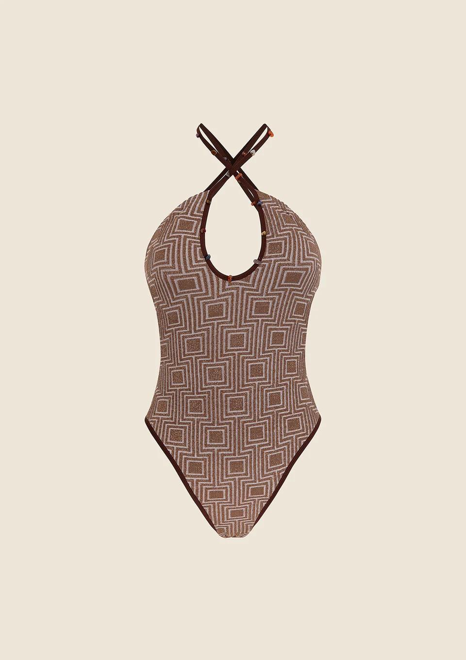 Monokini Donna Marrone MF250312 BN ME FUI 